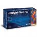Aurelia DELIGHT Blue Lightly Powdered MEDIUM Vinyl Gloves 100s - PACK (10) NWT2233-MP