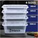Belgravia Microwave Food Containers & Lids 1000ml 50 Units NWT2279