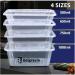 Belgravia 1000ml Microwave Container & Lids 50s - PACK (5) NWT2279P