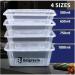 Belgravia 1000ml Microwave Container & Lids 50s - PACK (5) NWT2279P