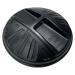 Fixtures Strata Black Bin With Push On Lid 80 Litre NWT2289