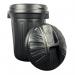 Fixtures Strata Shatterproof Refuse Bin Secure Push On Lid Black 80L (GN343) NWT2289