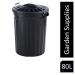 Strata Black Bin With Metal Clip Handles 80 Litre NWT2290