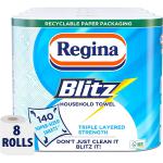 Regina Blitz XL Kitchen Towel New 140 Sheet 3ply, Twin Pack,Paper Pack) NWT2323