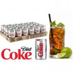 Diet Coke Cans 24x150ml NWT2358