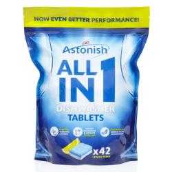 Cheap Stationery Supply of Astonish All in1 Dishwasher Tablets Lemon 42s Office Statationery