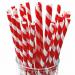Belgravia Red & White Paper Stripey Straws Pack 500s NWT2427