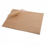 Greaseproof Plain Brown Paper 250x200mm Pack 100s - PACK (5) NWT2484P