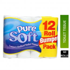 Image of Pure Soft White Toilet Rolls 12 Pack NWT255