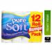 Pure Soft White Toilet Rolls 12 Pack NWT255