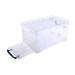 Really Useful Clear Plastic Storage Box 8 Litre NWT2611