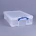 Really Useful Clear Plastic Storage Box 33 Litre NWT2612