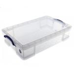 Really Useful Clear Plastic Storage Box 33 Litre