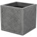 Strata Lazio Square Plastic Planter Plant Pot Grey 38cm (GN698) NWT2661