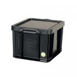 Really Useful Black Plastic Storage Box 42 Litre NWT2684