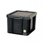Really Useful Black Plastic Storage Box 42 Litre NWT2684