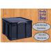 Really Useful Black Plastic Storage Box 42 Litre NWT2684