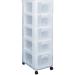 Really Useful Storage Tower 5 x 12 Litre Clear Drawers NWT2686