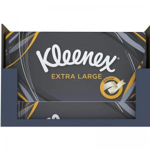 Kleenex Extra Large Single White Handkerchief Tissues Paper 90 x 2 ply