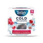 Tetley Cold Infusions Raspberry & Cranberry 12s