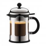 Bodum Chambord 4 Cup Silver Coffee Maker 0.5 Litre