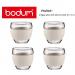 Bodum Pavina White Glass Set 0.1 Litre Pack 2s NWT2817