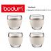 Bodum Pavina Off White Glass Set 0.1 Litre Pack 2s NWT2817