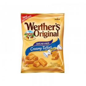 Werthers SUGAR FREE Creamy Toffee Wrapped 80g - PACK (18) NWT2840P