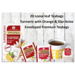 Twinings Super Blends Turmeric Envelopes 20s NWT2845