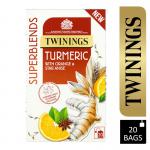 Twinings Superblends Turmeric Envelopes 20s - PACK (4) NWT2845P