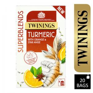 Twinings Superblends Turmeric Envelopes 20s - PACK 4 NWT2845P