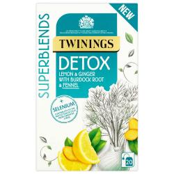 Cheap Stationery Supply of Twinings Superblends Detox Envelopes 20s Office Statationery