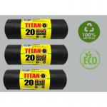 Eco 360 Super Strong RefuseBin Sacks 100% Recycled 20s 75L NWT285