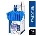 Staedtler Stick 430 Blue Ballpoint Pens Pack 50s NWT2880