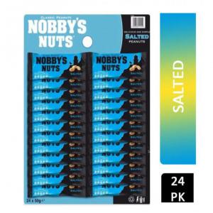 Nobbys Classic Salted Peanuts In Mega Pub Card 24 x 50g Packs NWT2885