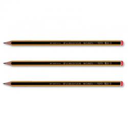 Staedtler 120 Noris Pencil Cedar Wood 2B Black Cap Pack 12 Code 120-2B NWT2902