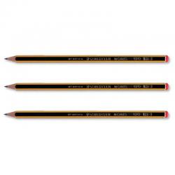 Staedtler 120 Noris Pencil Cedar Wood 2B Black Cap Pack 12 Code 120-2B NWT2902