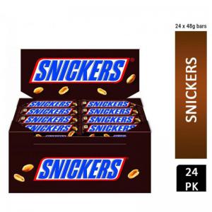 Mars Snickers Caramel Peanut Chocolate Bars 48g x 24 NWT291