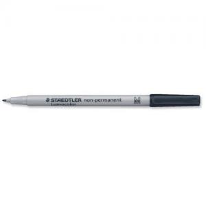 Staedtler Lumocolor Black Non-Permanent Pen 1.0mm Line Pack 10s
