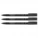 Staedtler Lumocolor Black Permanent Pen 0.6mm Line NWT2912
