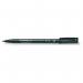 Staedtler Lumocolor Permanent Pen Medium 0.8mm Line Black Pack 10 NWT2913