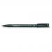 Staedtler Lumocolor Black Permanent Pen 1.0mm Line Pack 10s NWT2913