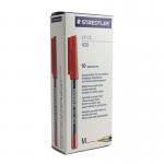 STAEDTLER Stick 430 M-2 Ballpoint Pen Medium - Red (Box of 10) - PACK (10) NWT2918P