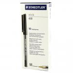 Staedtler Stick 430 Black Ballpoint Pens 10s NWT2919