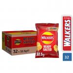 Walkers Ready Salted Crisps Pack 32s NWT297