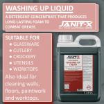 Janit-X Professional Green Washing Up Liquid 5 Litre NWT2972