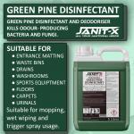 Janit-X Professional Green Pine Disinfectant & Deodoriser Concentrate 5L NWT2973