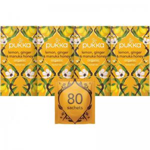 Pukka Tea Lemon, Ginger & Manuka Honey Individually Wrapped