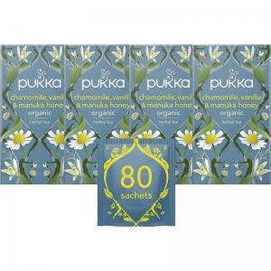 Pukka Tea Chamomile, Vanilla & Manuka Honey Individually Wrapped