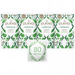 Pukka Tea Radiance Organic Individually Wrapped Enveloped Tea 20s - PACK (4) NWT3046P